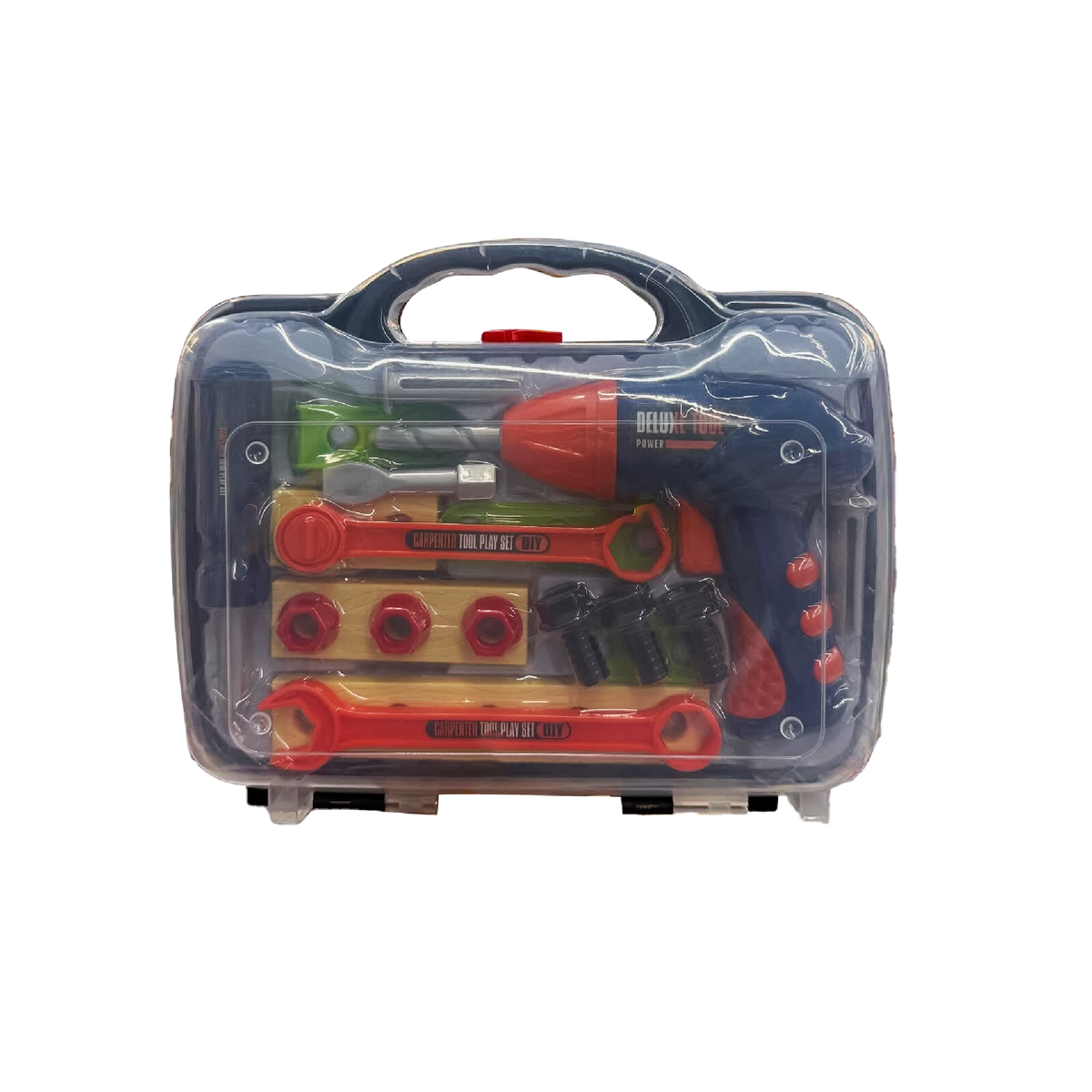 DIY Deluxe carpenter tool set with carrying case, main view