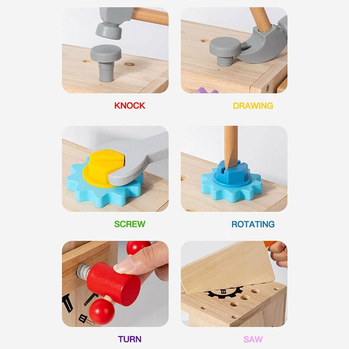 Love Play Love Learn wooden activity toolbox, view 4