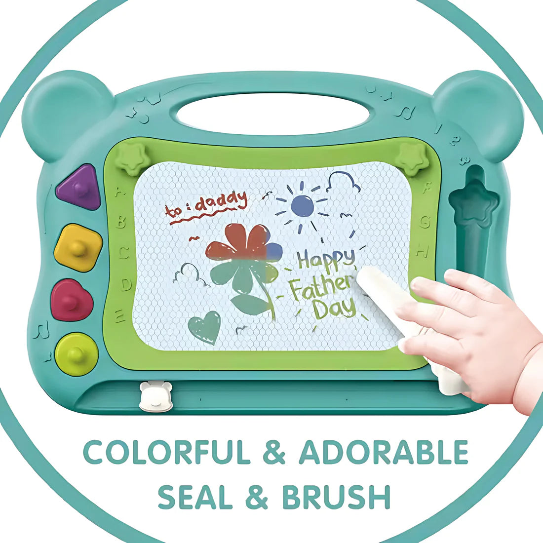 Bibi-Inn 2-in-1 magnetic drawing and painting study board, main view