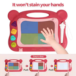 Bibi-Inn 2-in-1 magnetic drawing and painting study board, view 3