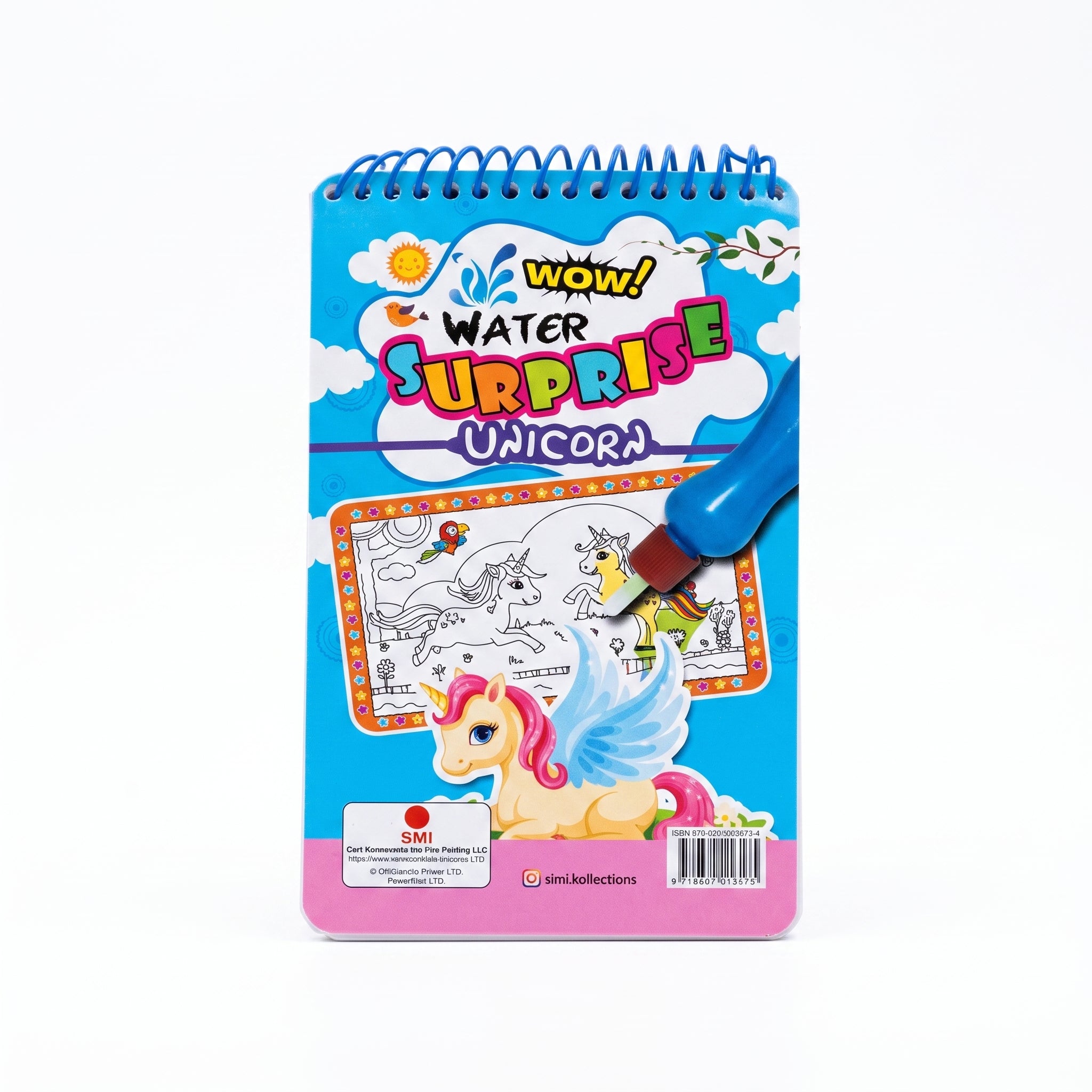Wow Water Surprise Unicorn Reusable Activity Book (3 Pages)