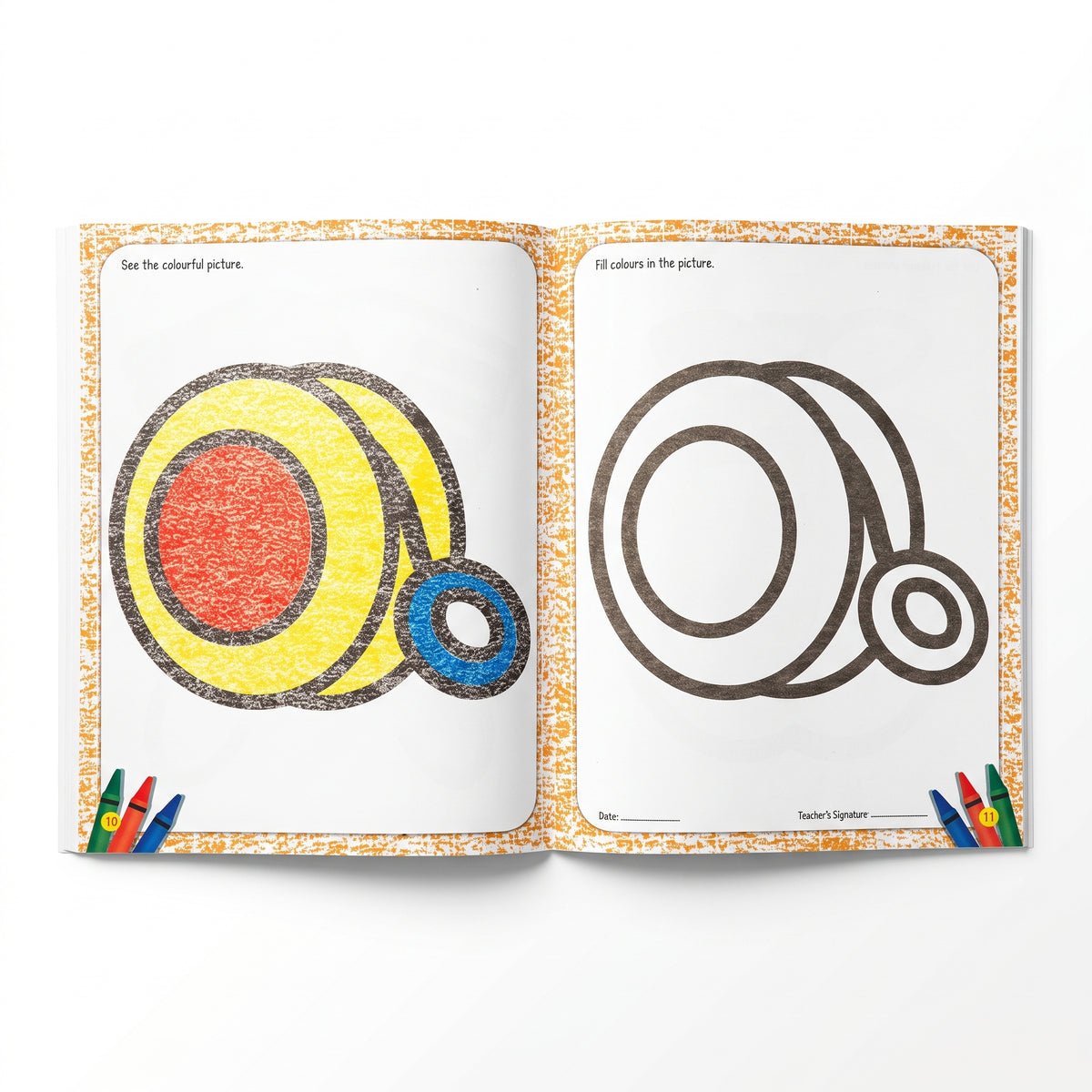 KG Crayon Colouring Book Book-1 (16 Pages)