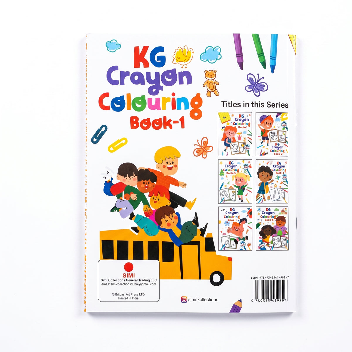 KG Crayon Colouring Book Book-1 (16 Pages)