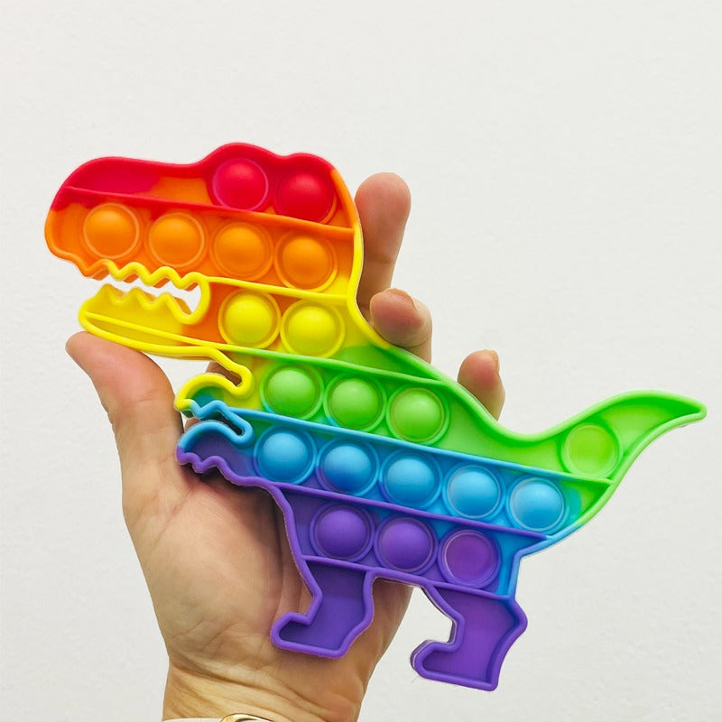 KidZilan Bubble Pop rainbow sensory fidget toy, main view