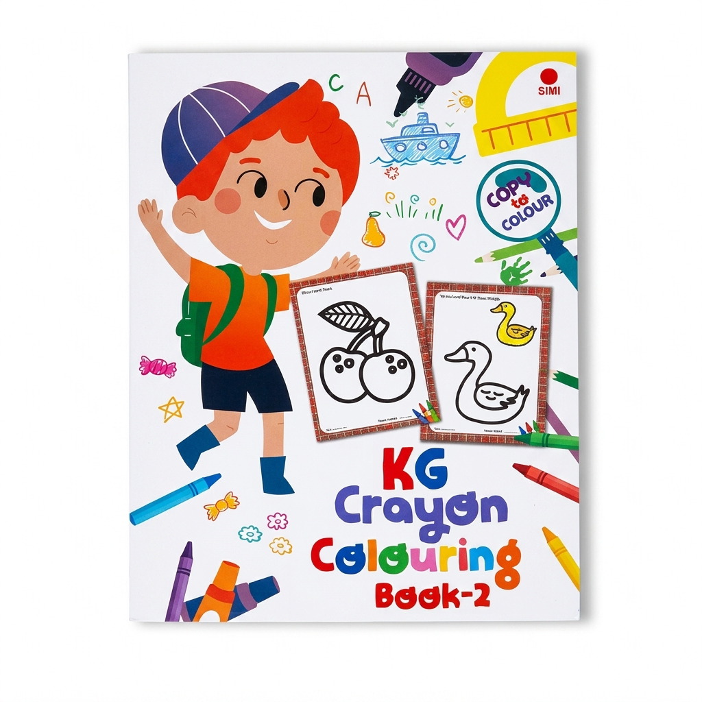 KG Crayon Colouring Book Book-2 (16 Pages)