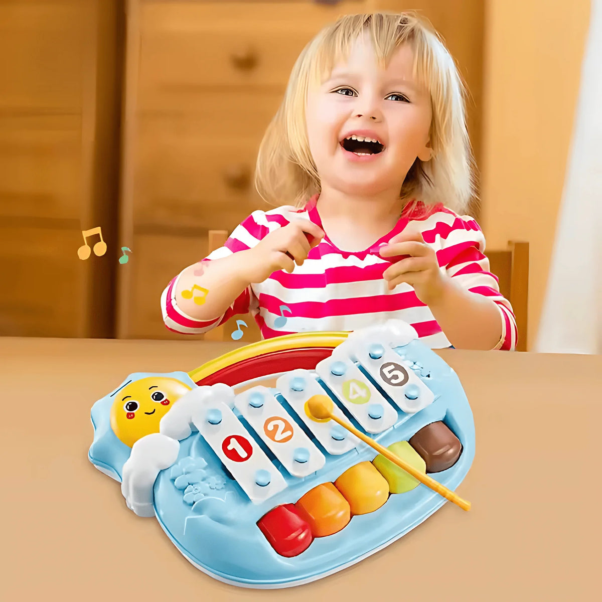 Youleen Five Tone Sun piano and xylophone set, view 1
