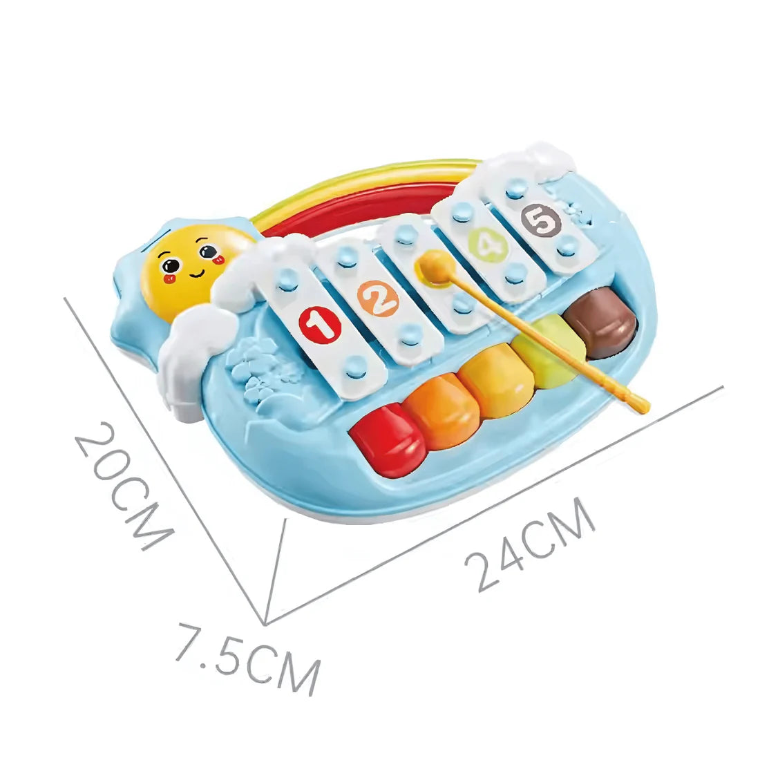 Youleen Five Tone Sun piano and xylophone set, view 3