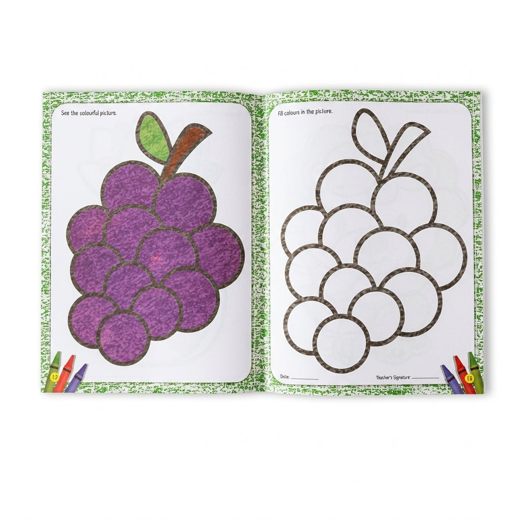 KG Crayon Colouring Book Book-3 (16 Pages)