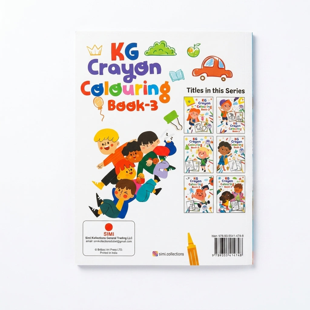 KG Crayon Colouring Book Book-3 (16 Pages)