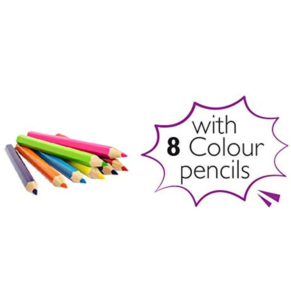 Animals Travel Art Kit with Coloring Pads and Pencils (19 x 11.5cm)