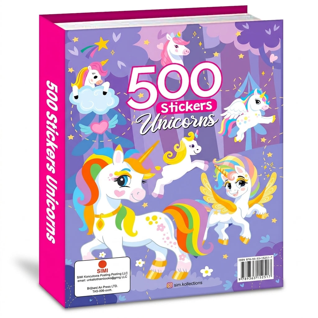 500 Stickers: Unicorns Activity & Sticker Book  (30 x 23cm)