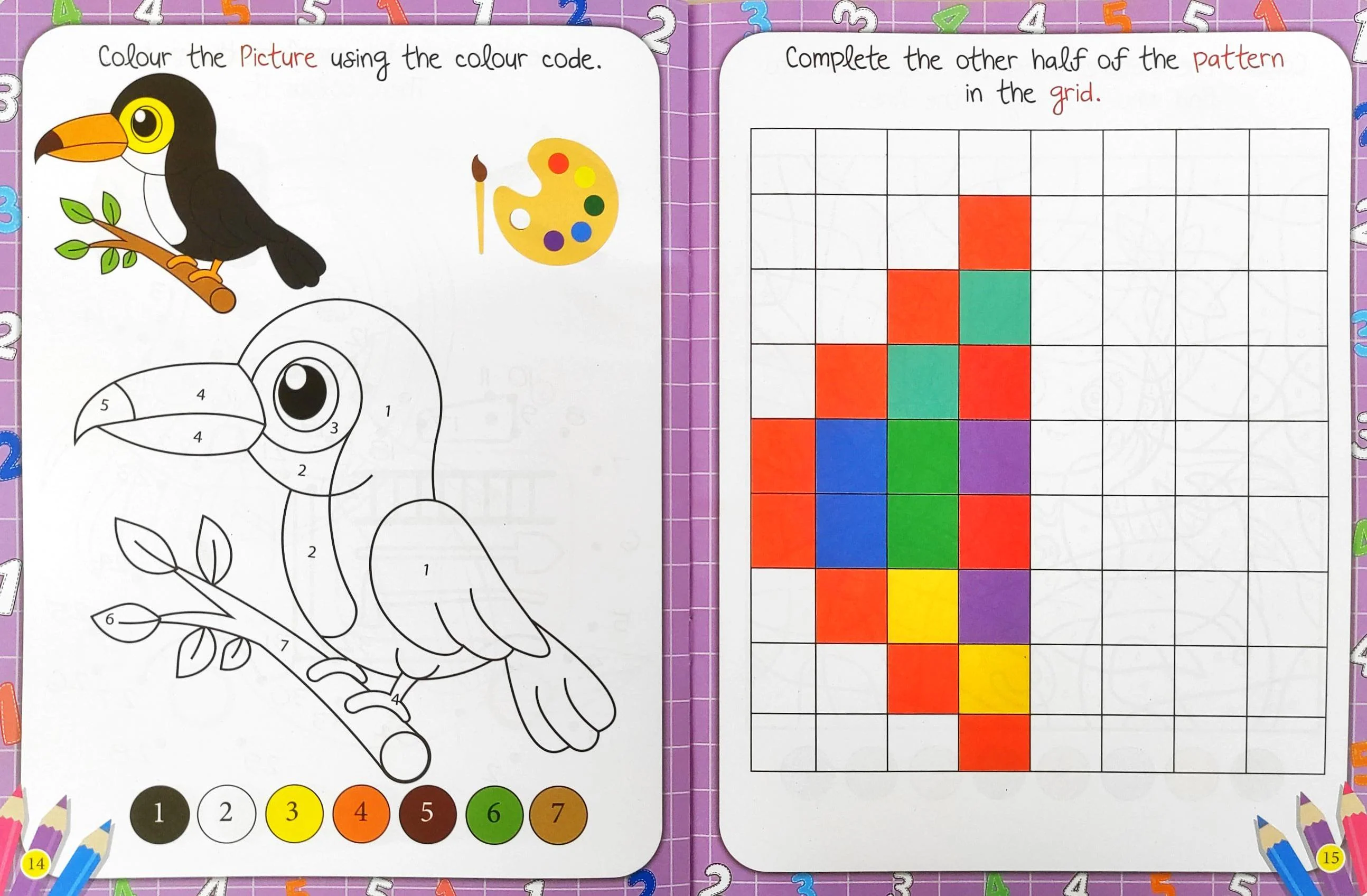 My First Numbers Copy to Colour Book (16 Pages)