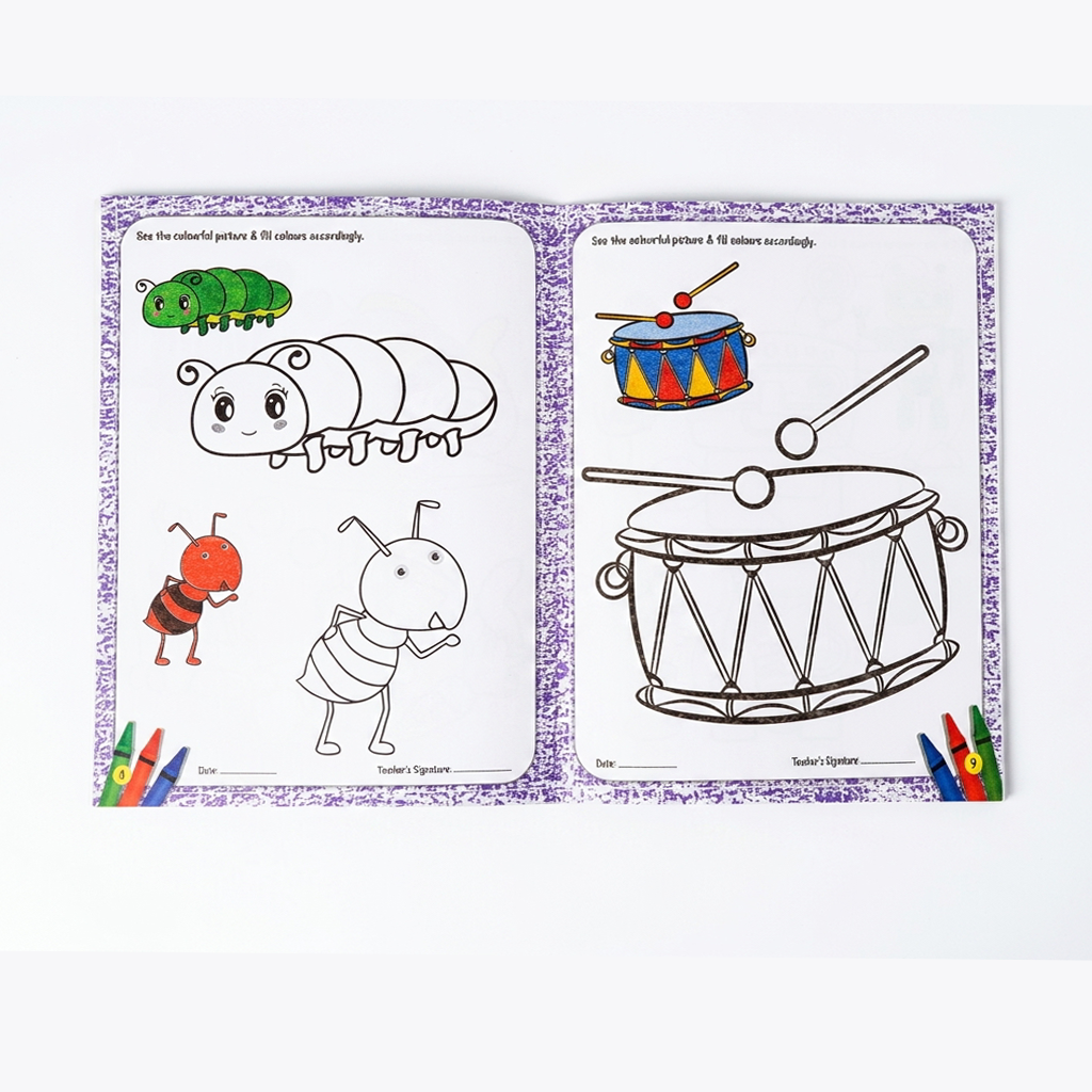 KG Crayon Colouring Book Book-6 (16 Pages)
