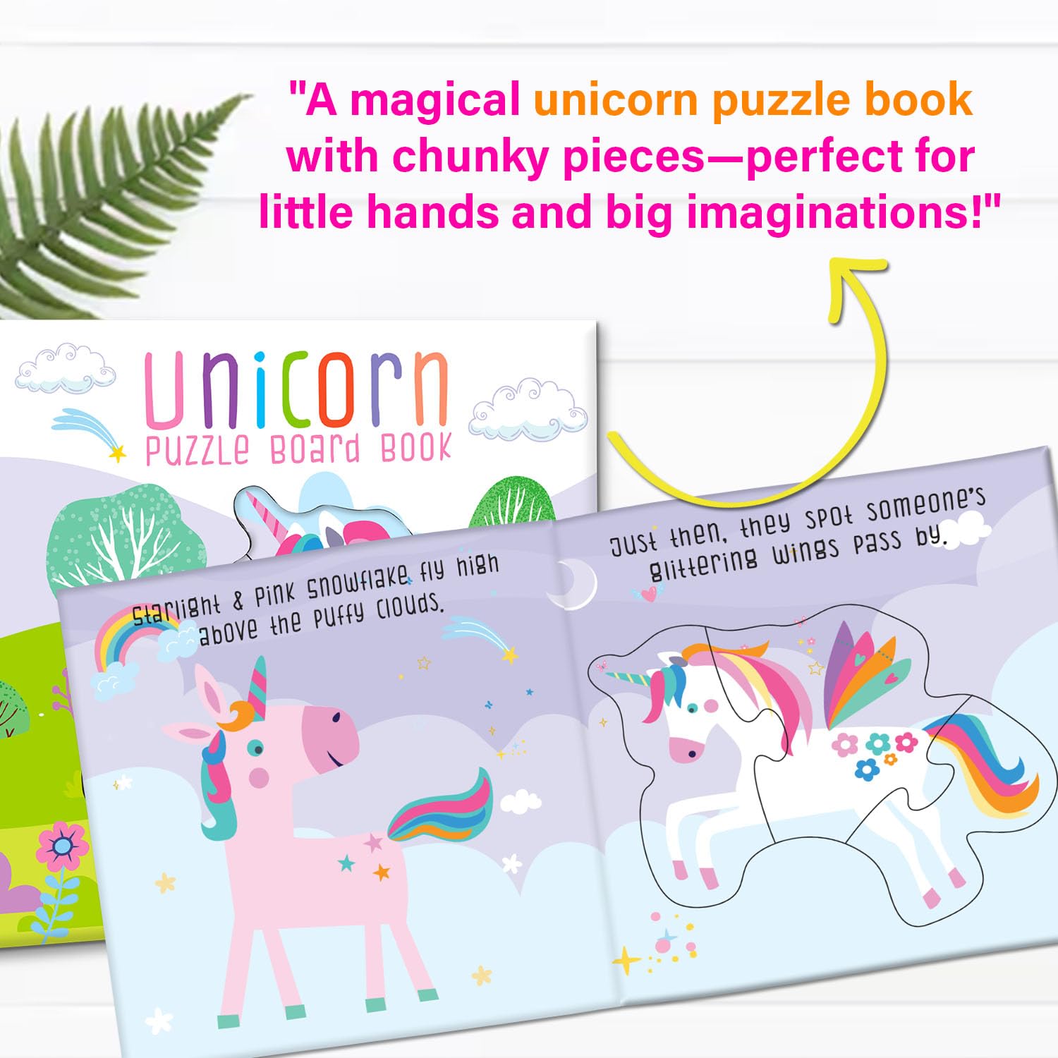 Unicorn Puzzle Board Book - Interactive Story & Puzzle (16 x 16cm)