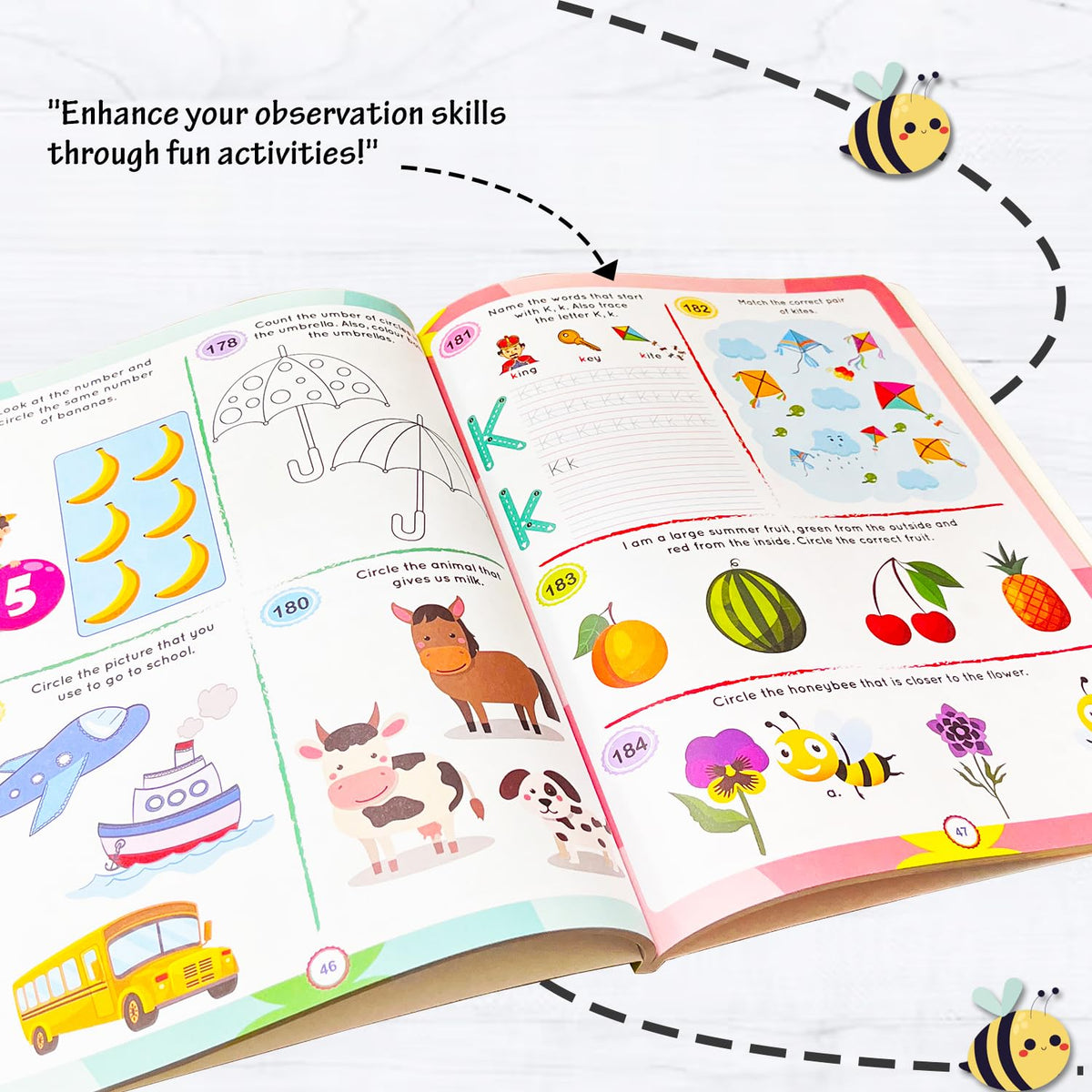Brain Booster 96-Page Activity Book - 28x22cm (Ages 3+)