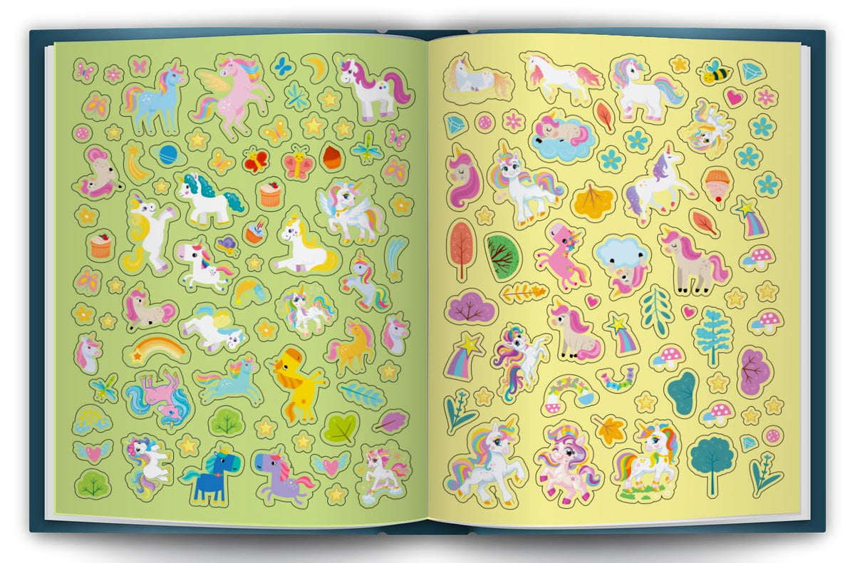 500 Stickers: Unicorns Activity & Sticker Book  (30 x 23cm)