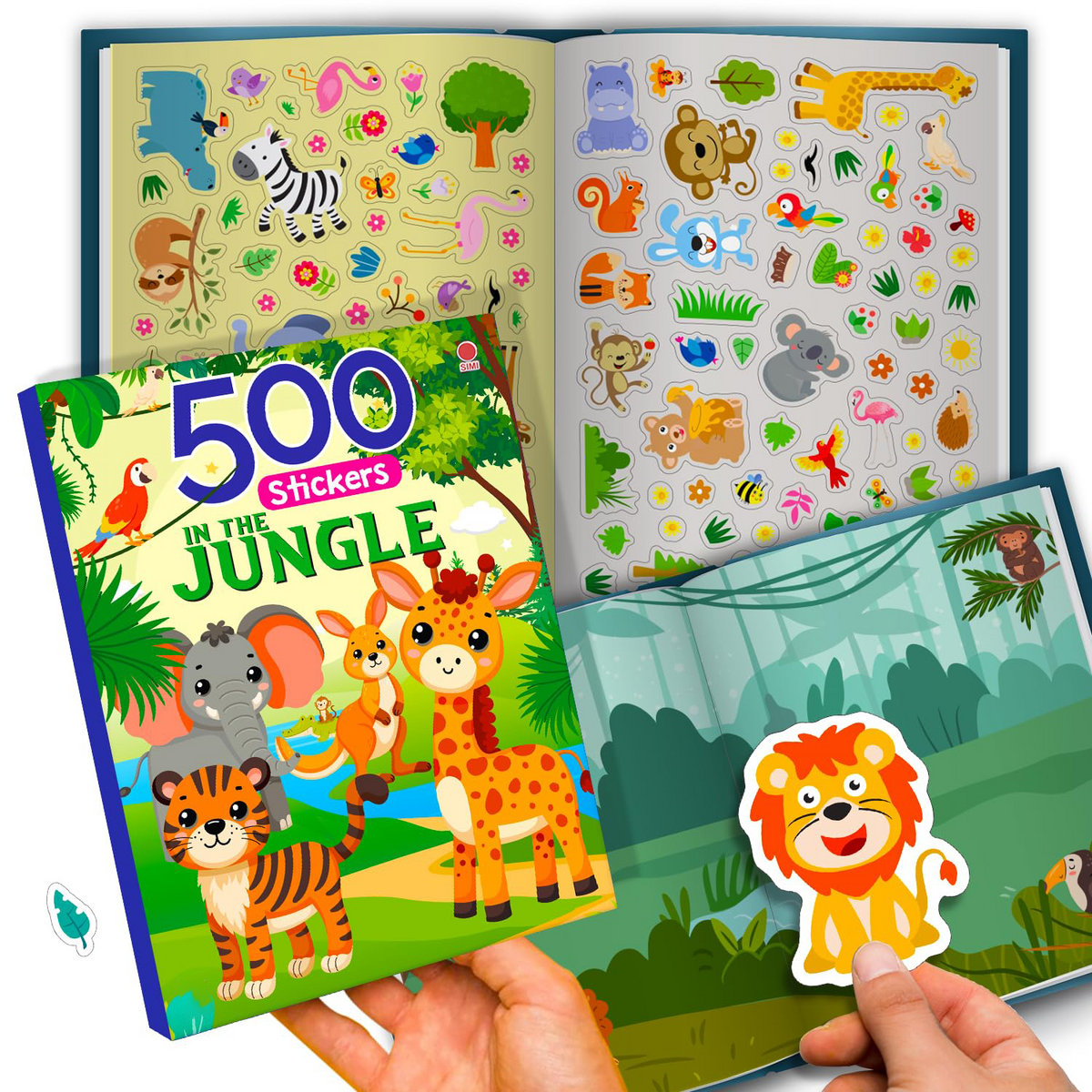 500 Stickers: In the Jungle Activity & Sticker Book (30 x 23cm)