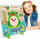 Wooden Multifunctional Daily Calendars & Learning Clock