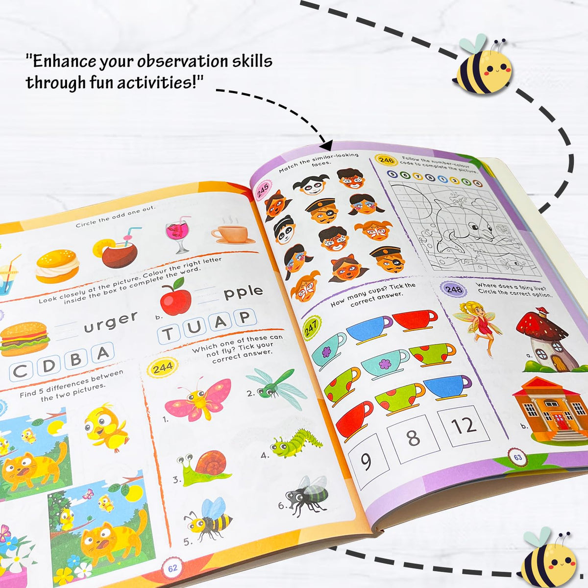 Brain Booster 96-Page Activity Book - 28x22cm (Ages 4+)