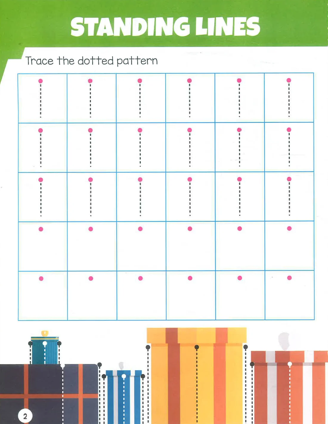 Pattern Writing Tracing Activity Book (48 Pages)