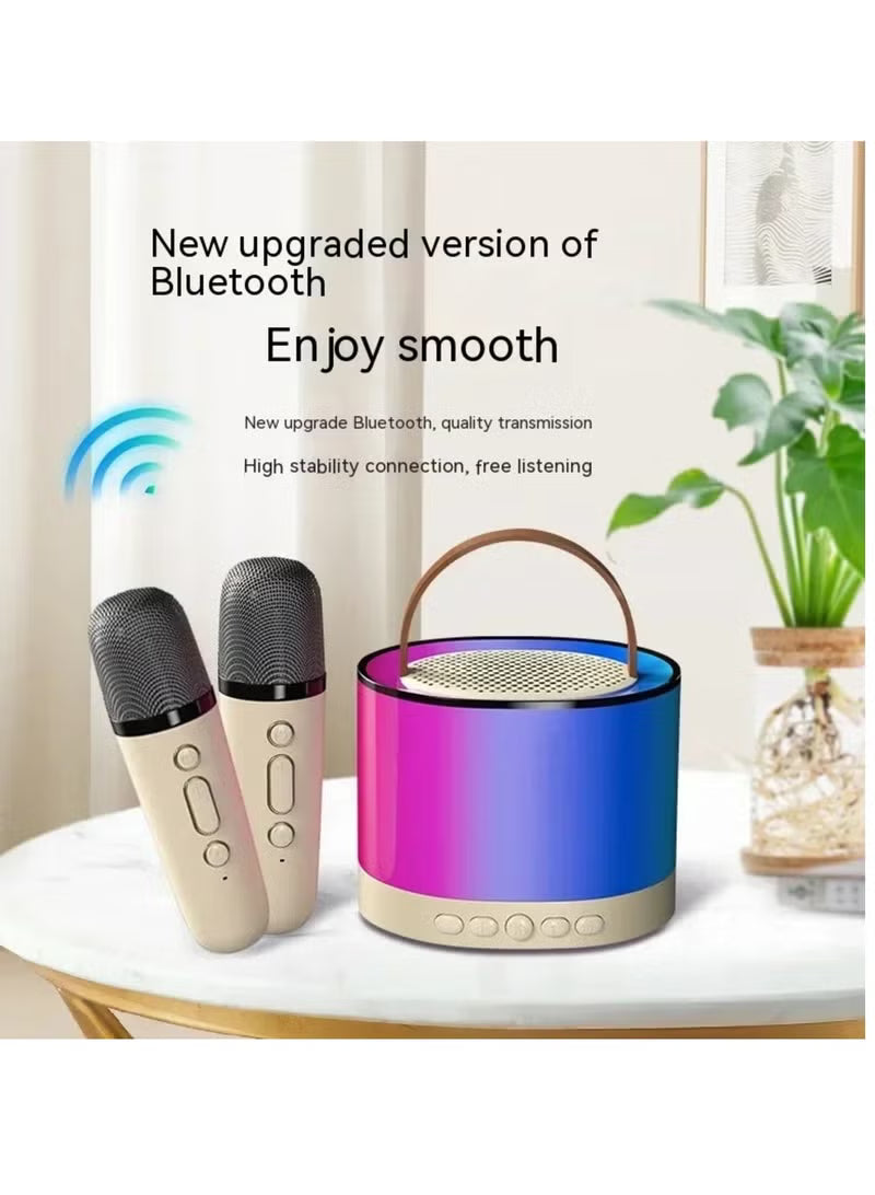 Duet Dreams mini portable Bluetooth karaoke speaker set, view 3