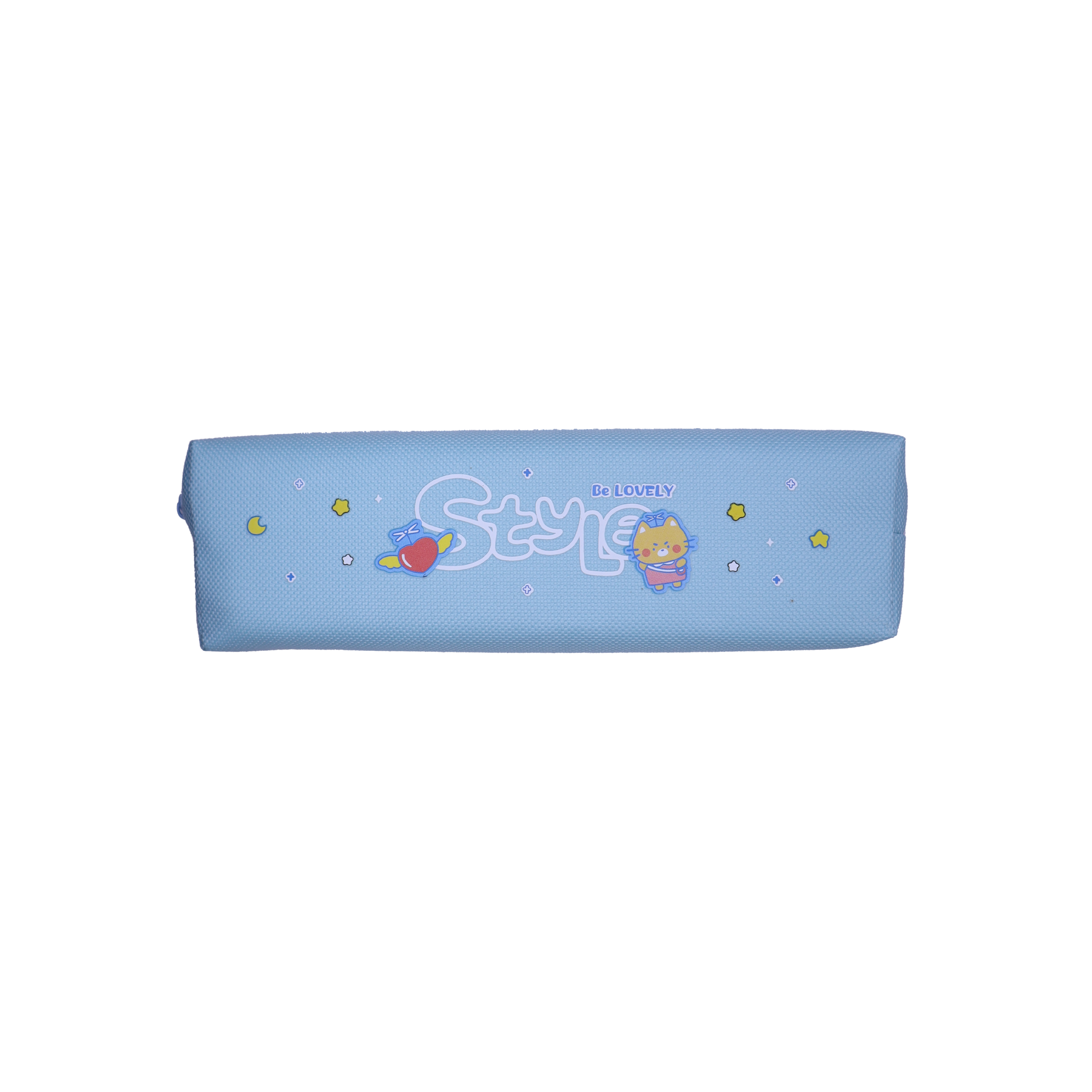 KidZilan Sweet Kitty pastel canvas pencil pouch, blue