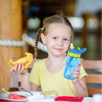 Water Bottle For Kids With Straw & Handle