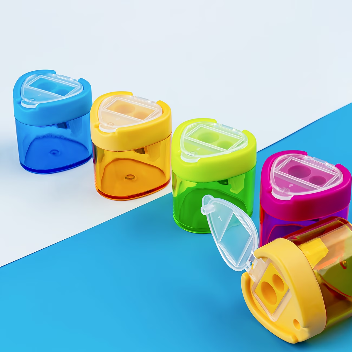KidZilan Heart Beats mess-free dual-hole sharpeners, view 4