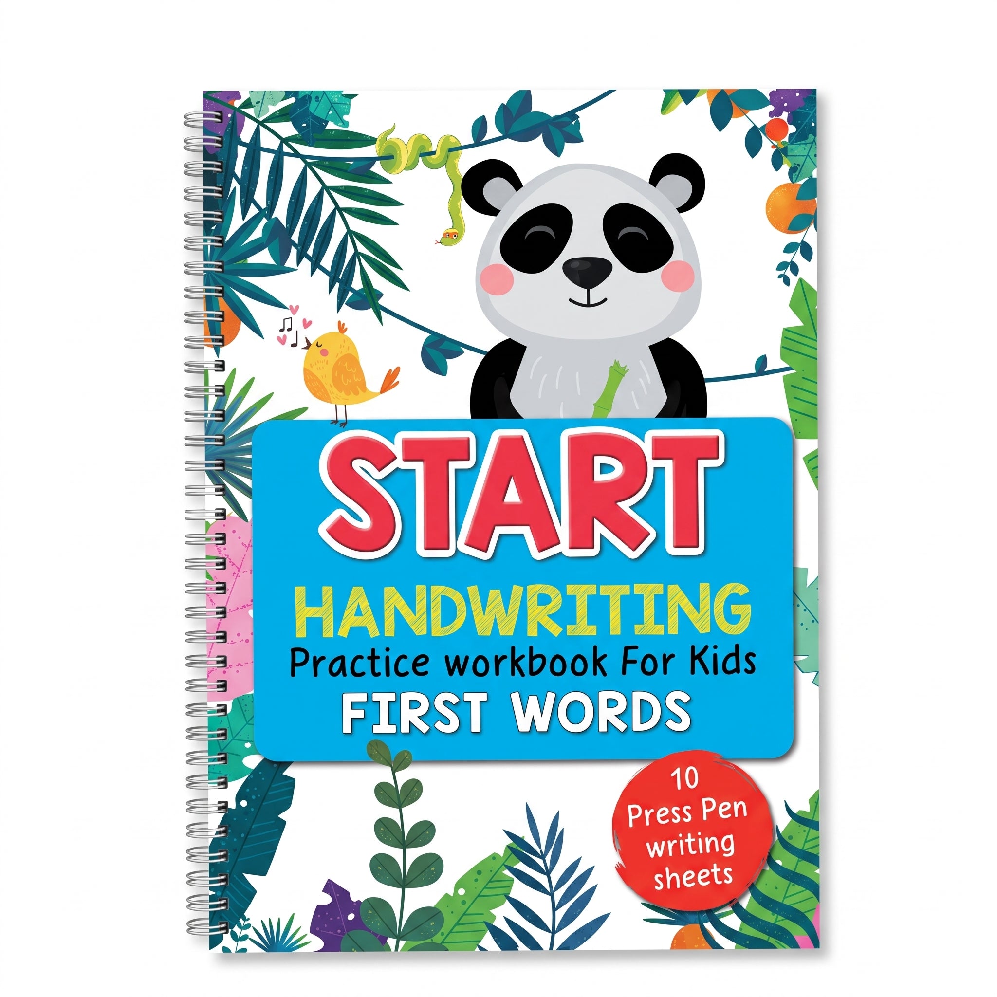 Start Handwriting Practice Workbook for Kids - First Words  (10 Pages)