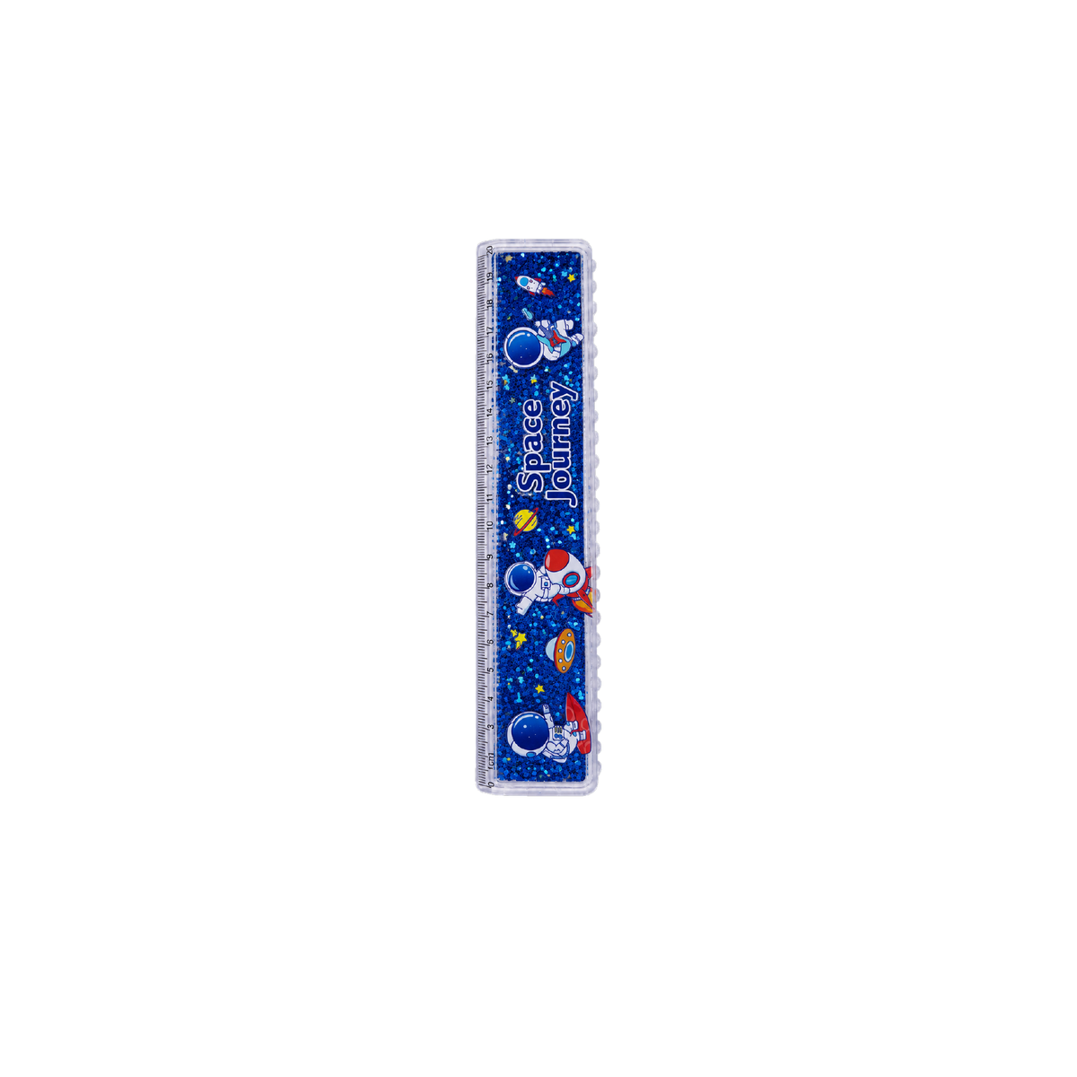 Astronaut Space Journey shaker glitter ruler, view 2