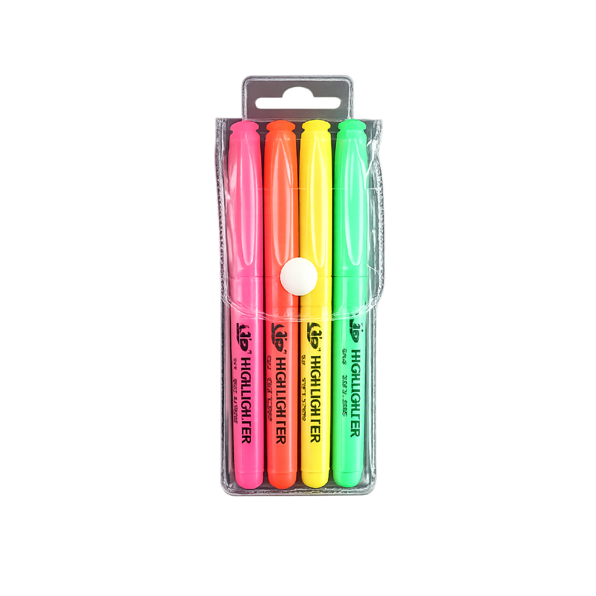 KidZilan neon highlighter with pouch, 4-pack, main view