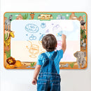 KidZilan Magic Water Canvas Reusable Drawing Mat Set - Wild Animal