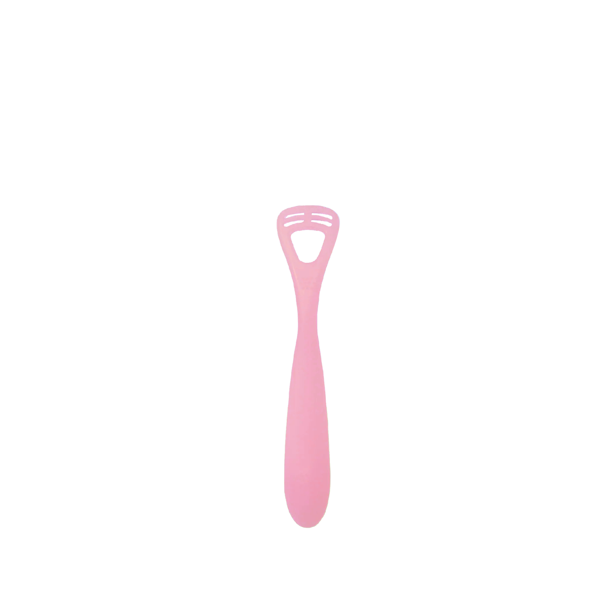 Baby and kids tongue cleaner, pink silicone