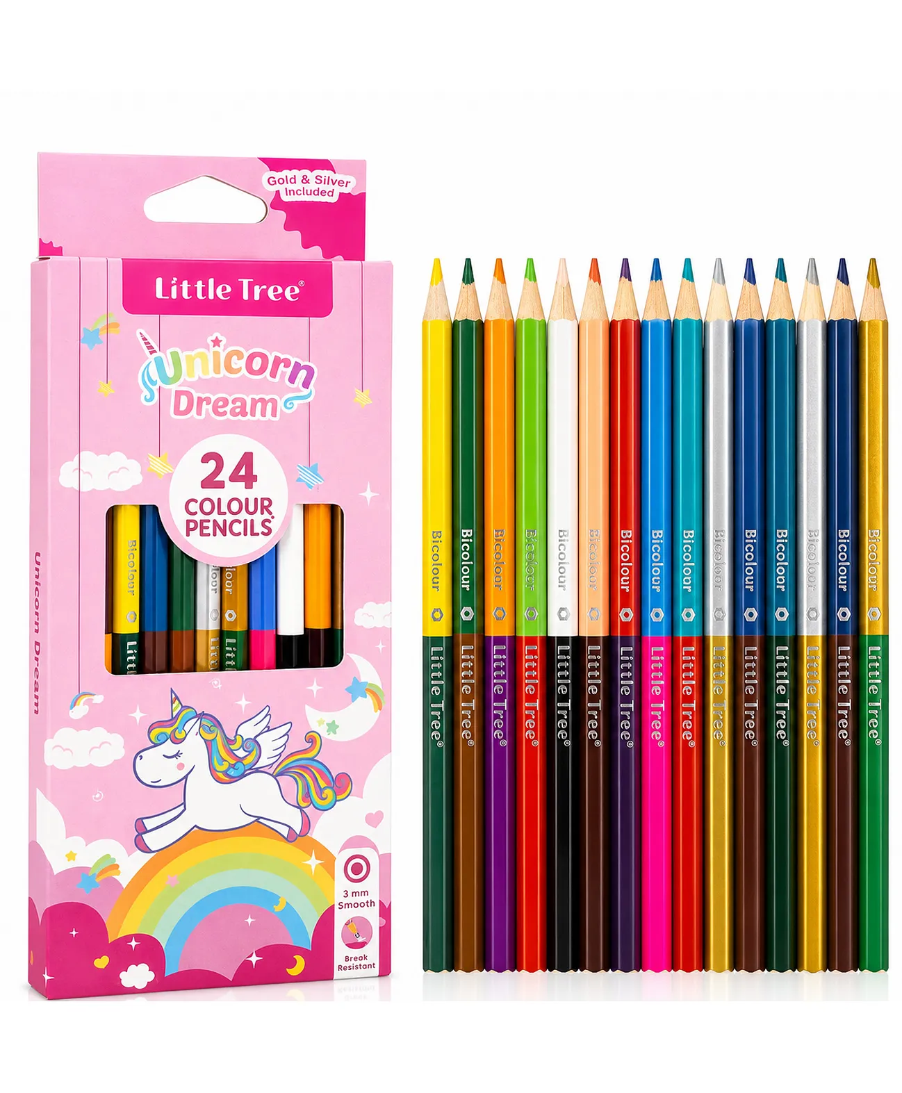 Creative Dreams 24-pack premium color pencils, pink