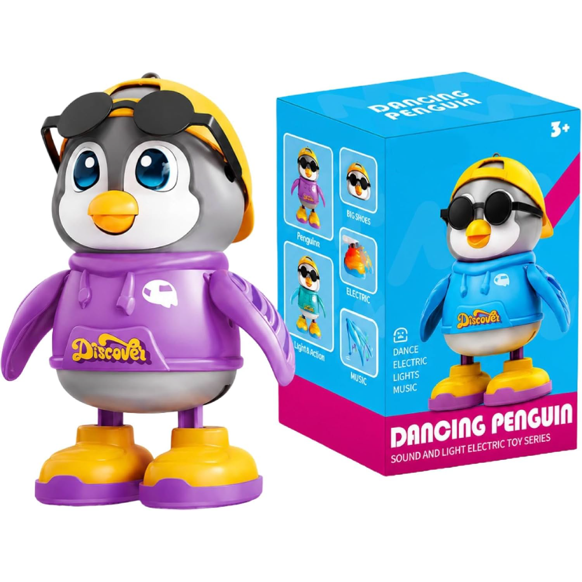 Cool Beats dancing penguin toy, purple