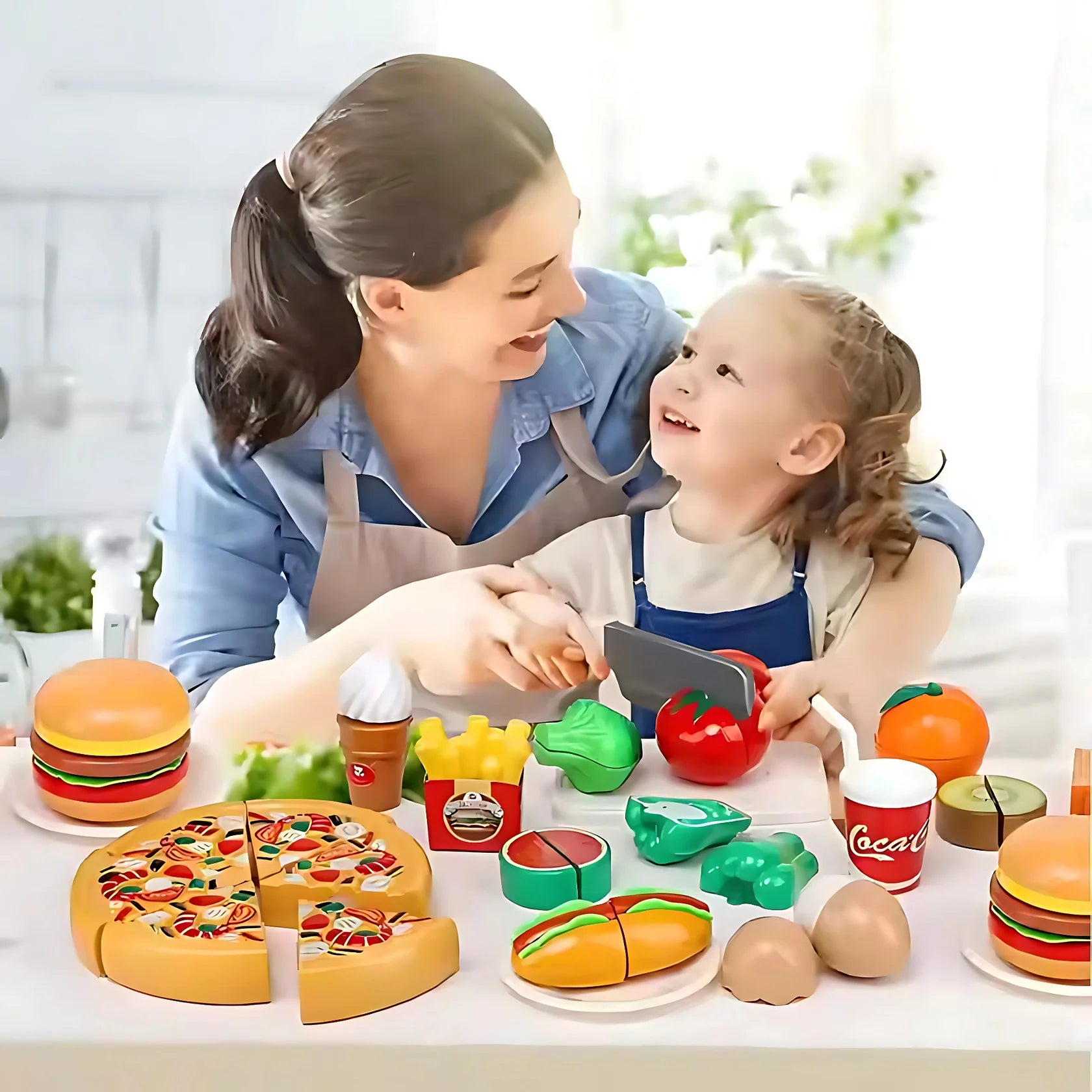 KidZilan fast food and pizza cutting playset, view 4