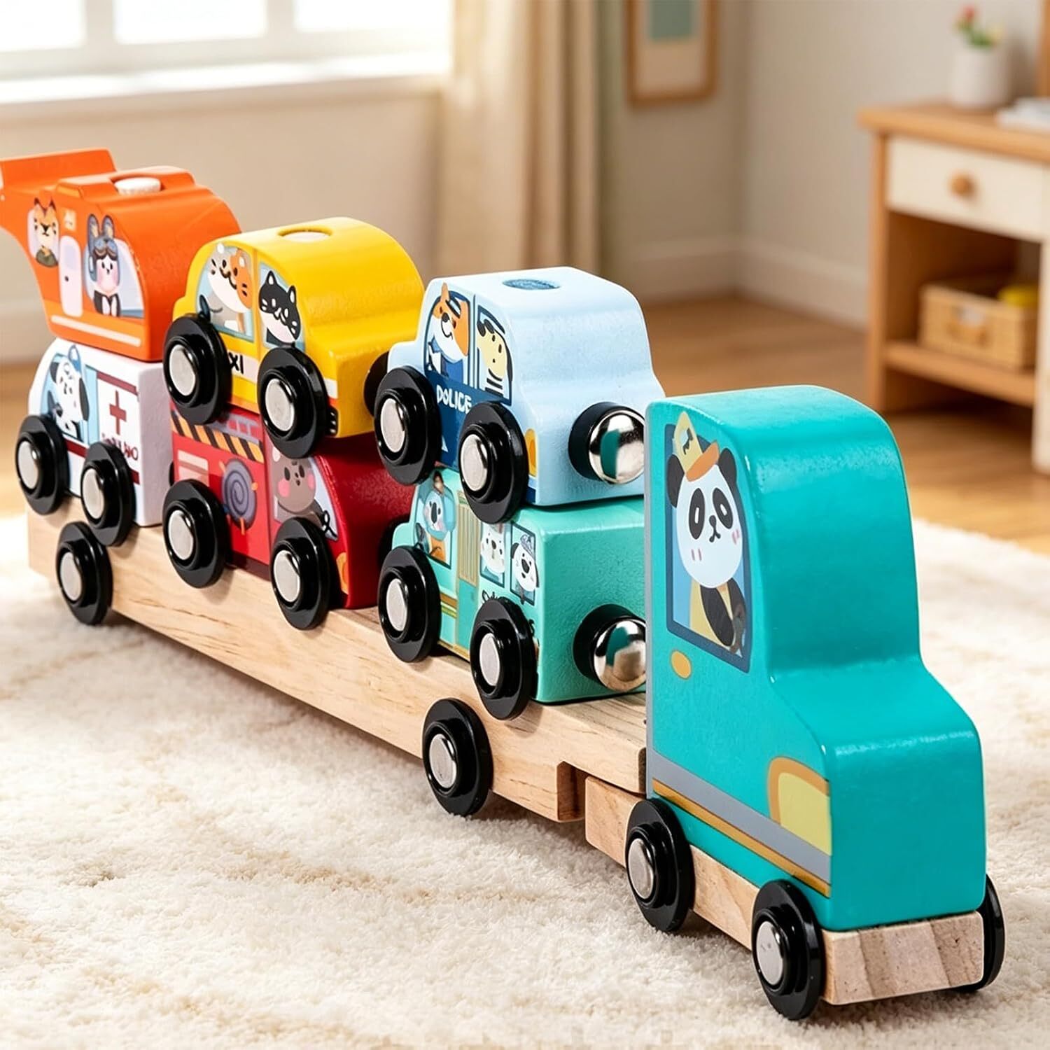 Happy Tails Transit Truck magnetic and stacking set, view 5