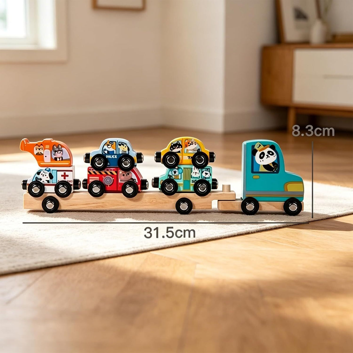 Happy Tails Transit Truck magnetic and stacking set, view 7