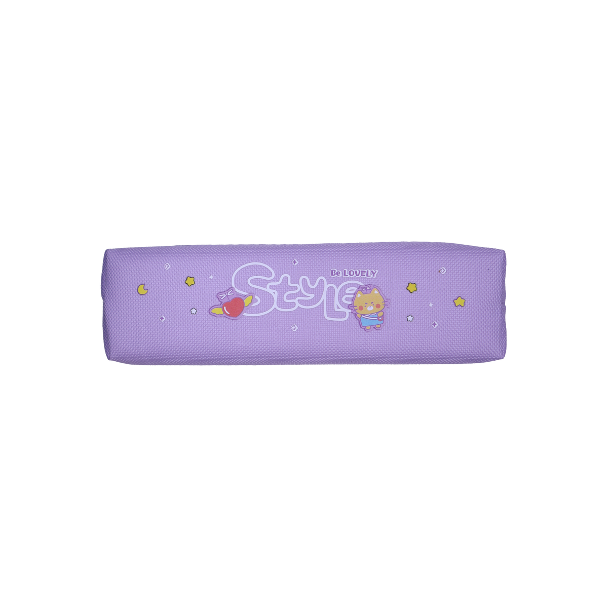 KidZilan Sweet Kitty pastel canvas pencil pouch, violet