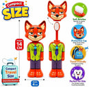 KidZilan Ultra-Soft 0.12mm Bristle Deformable Cartoon Toothbrush for Kids