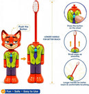 KidZilan Ultra-Soft 0.12mm Bristle Deformable Cartoon Toothbrush for Kids