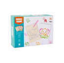 KidZilan Wooden Stencil Doodle Board Set (15-Piece)