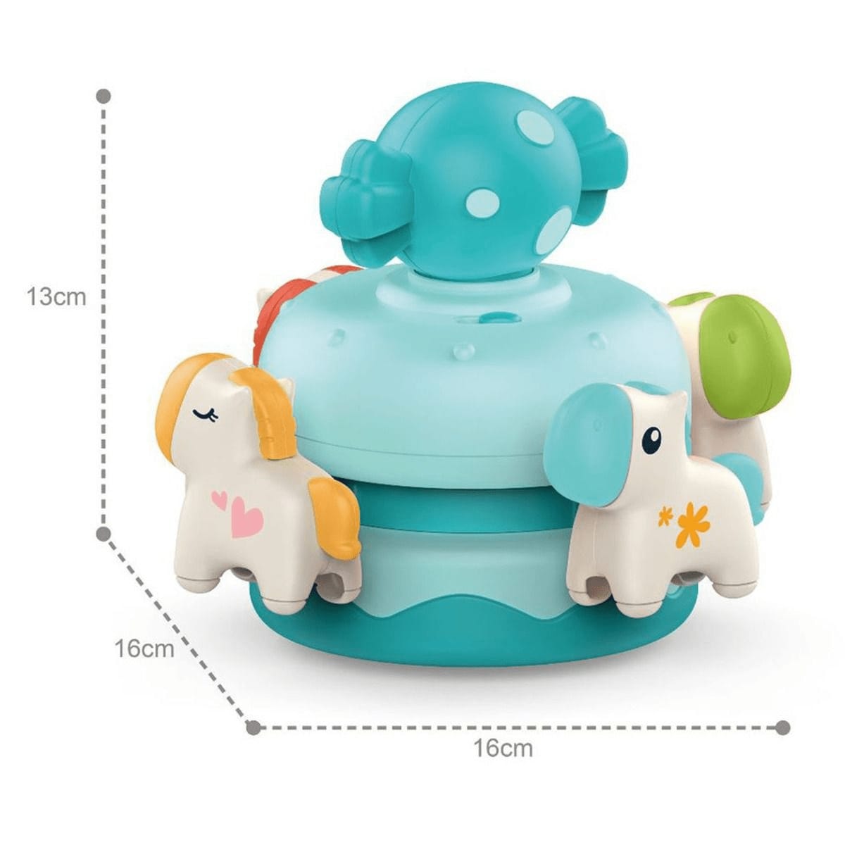 Huanger Musical Pony Carousel Early Education Music Box