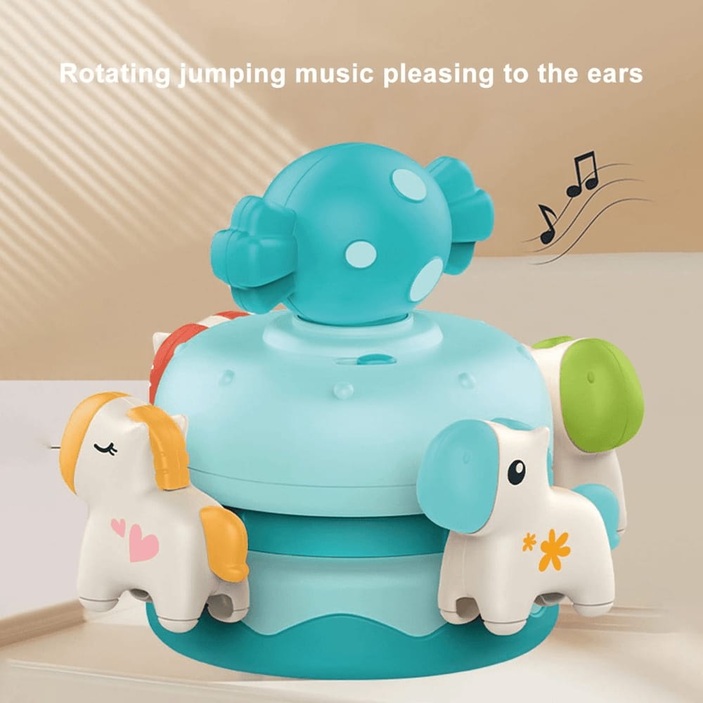 Huanger Musical Pony Carousel Early Education Music Box