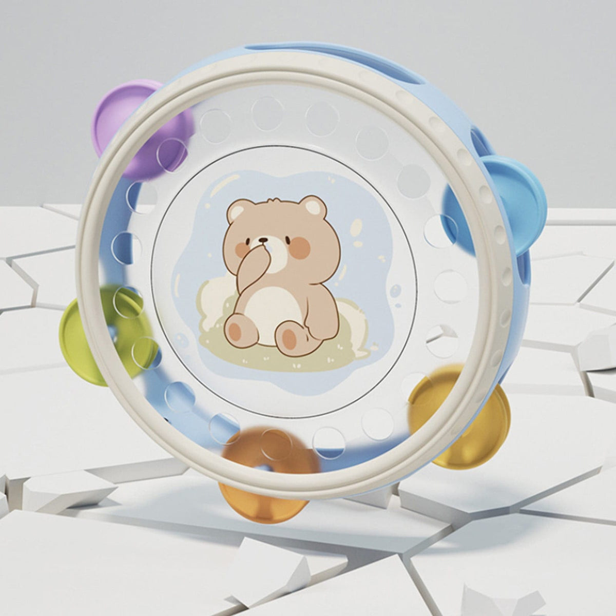 KidZilan early education animal baby tambourine, view 3