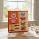 KidZilan Wooden Animal Dress-Up Changing Puzzle Board