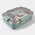 Dual-Compartment Stainless Steel Bento Lunch Box with Spoon