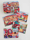 KidZilan Portable Tin Box 4-in-1 Jigsaw Puzzle Set (43 Pieces)