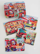 KidZilan Portable Tin Box 4-in-1 Jigsaw Puzzle Set (43 Pieces)