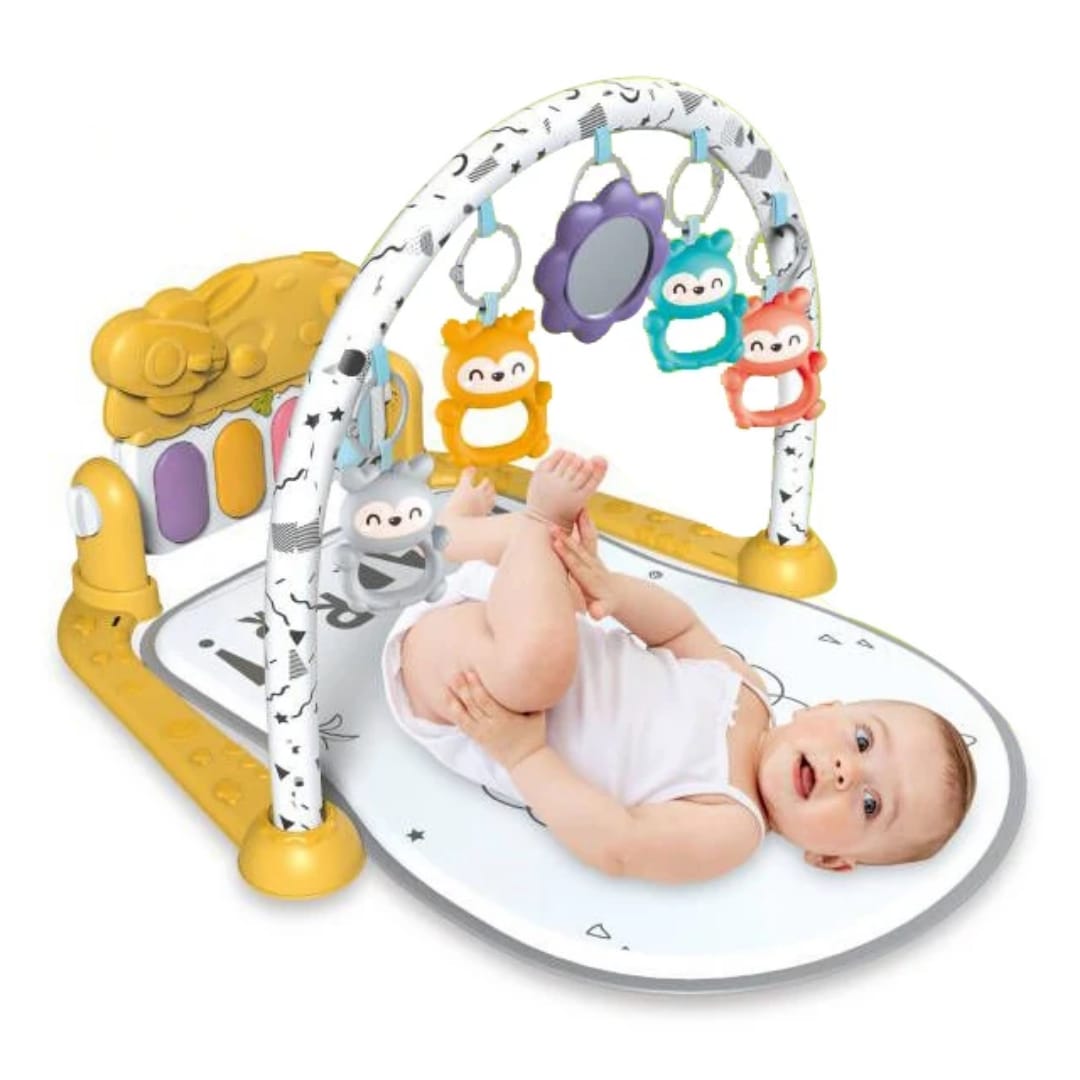 Vivakids multi-function baby fitness blanket and kick piano gym, view 3